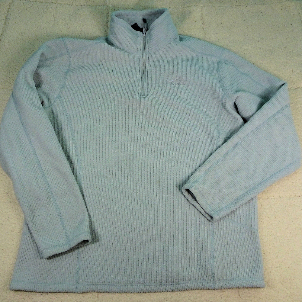 The North Face Qtr Zip Gray Thermal Jacket Large